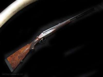 L. Borovnik sxs Double Rifle 375 H&H Mercury, Cased