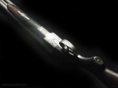 Lefever F 10ga Damascus Pivot Lever - Image 3 of 5