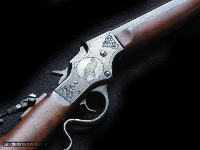 Stevens 44 25-20 WCF Relined Restored Engraved - Image 2 of 5