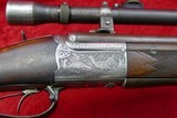 Scoped Engraved Collath Double Rifle Drilling 43 Mauser/16ga - 5 of 5