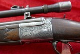 Scoped Engraved Collath Double Rifle Drilling 43 Mauser/16ga - 3 of 5