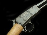 Winchester 1890 22WMR Relined Engraved African - 2 of 5