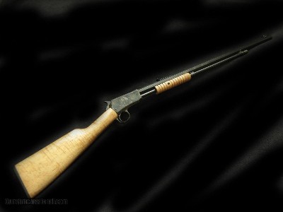 Winchester 1890 22WMR Relined Engraved African