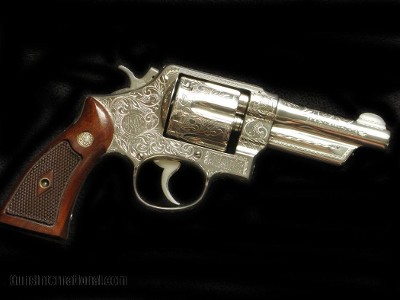 Engraved Smith & Wesson Pre 20 38/44 4" - Image 2 of 5