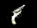 Colt 1877 Lightning 38 Engraved Nickel Pearl 2 1/2