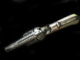 Colt 1877 Lightning 38 Engraved Nickel Pearl 2 1/2