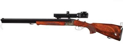 Krieghoff Optima Drilling 20ga and 375 Flanged Magnum, Scoped - Image 2 of 4