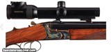 Krieghoff Optima Drilling 20ga and 375 Flanged Magnum, Scoped - 1 of 4