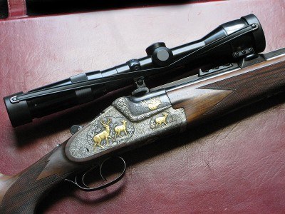 Heym 55 BF/SS Grade III 3 Barrel Ensemble Cased w Papers and Scopes - Image 3 of 4
