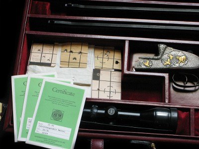 Heym 55 BF/SS Grade III 3 Barrel Ensemble Cased w Papers and Scopes - Image 2 of 4