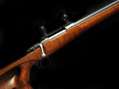Custom 22-250 Mauser Bull Fancy Wood - Image 2 of 5