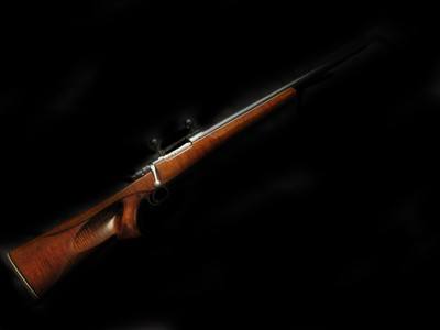 Custom 22-250 Mauser Bull Fancy Wood - Image 1 of 5