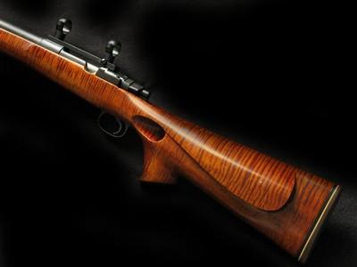 Custom 22-250 Mauser Bull Fancy Wood - Image 4 of 5
