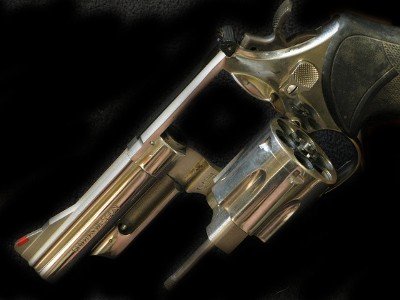 Smith & Wesson 57 41 Mag Nickel Nice - Image 3 of 3
