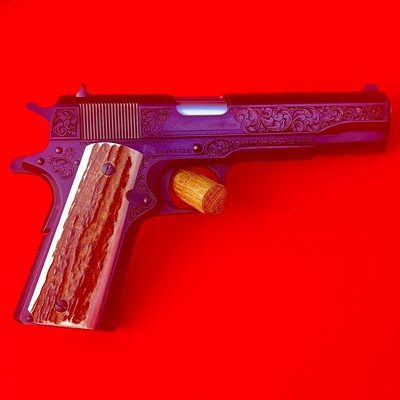 ENGRAVED COLT CUSTOM SERIES 70 .45ACP - Image 3 of 19