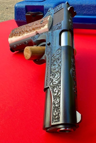 ENGRAVED COLT CUSTOM SERIES 70 .45ACP - Image 17 of 19