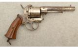 Belgian Model Pinfire Revolver, Unknown Caliber - 2 of 3