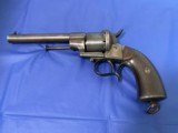 Antique Lefaucheux Patent 12mm Pinfire Single Action Revolver 