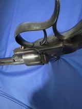 Antique Lefaucheux Patent 12mm Pinfire Single Action Revolver 