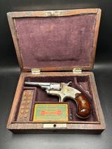 Antique Colt Open Top Model Single Action Pocket Revolver , 7 shot ,spur trigger,with case - 3 of 18
