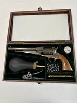 Navy Arms Co. Model 1858 Remington New Army. .44 Caliber Single Action Revolver with case