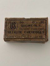 Vintage US .38 cal short Black powder Metallic Cartridges