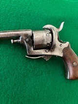 Antique Rare German 7mm Pin fire Revolver. - 3 of 15