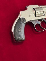 Antique Smith & Wesson Hammerless 1st model .32 S&W top break revolver - 4 of 15