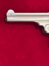 Antique Smith & Wesson Hammerless 1st model .32 S&W top break revolver - 8 of 15