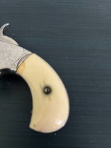 RARE ANTIQUE SMITH & WESSON No 1 THIRD ISSUE .22RF POCKET REVOLVER (Ivory Grips) - 4 of 20