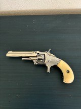 RARE ANTIQUE SMITH & WESSON No 1 THIRD ISSUE .22RF POCKET REVOLVER (Ivory Grips) - 3 of 20