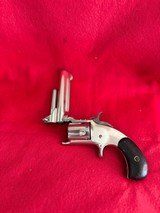 Cased RARE ANTIQUE Smith & Wesson No 1 1/2  2nd ISSUE .32 Rim Fire POCKET REVOLVER with tip-up Barrel - 17 of 19