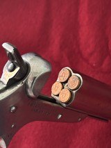 ANTIQUE Rare Sharps 4-Shot pepperbox pistol Model 4c in .32 Rimfire with case and ammo - 13 of 17