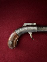Rare Antique Allen & Wheelock .36 cal Bar Hammer No 9 percussion pistol - 9 of 14