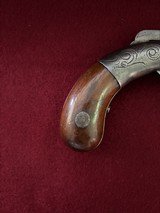 Rare Antique Allen & Wheelock .36 cal Bar Hammer No 9 percussion pistol - 10 of 14