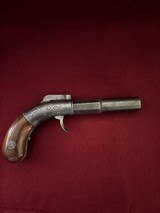 Rare Antique Allen & Wheelock .36 cal Bar Hammer No 9 percussion pistol - 7 of 14
