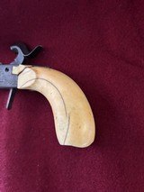 Very nice Rare Antique Belgium .45 cal Pocket percussion Pistol with Ivory grips and folding trigger - 9 of 18