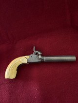 Very nice Rare Antique Belgium .45 cal Pocket percussion Pistol with Ivory grips and folding trigger - 1 of 18