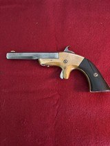 Extremely Rare Antique Civil War Era , Morgan & Clapp Single Shot 30RF Derringer with case & ammo - 2 of 16