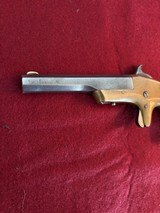 Extremely Rare Antique Civil War Era , Morgan & Clapp Single Shot 30RF Derringer with case & ammo - 3 of 16