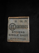 US Cartridge Company 25 Stevens Single Shot Black Powder cartridges. - 4 of 4