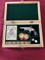 Antique Vintage Gamblers box .41RF Brown Derringer with case ammo and accesories