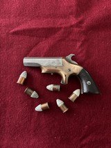 Antique Vintage Gamblers box .41RF Brown Derringer with case ammo and accesories - 2 of 17