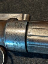 Engraved Stocking & Co. 28 GA Single Action Pepperbox Percussion Revolver - 9 of 18