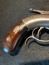 Engraved Stocking & Co. 28 GA Single Action Pepperbox Percussion Revolver - 7 of 18