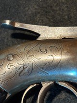 Engraved Stocking & Co. 28 GA Single Action Pepperbox Percussion Revolver - 8 of 18