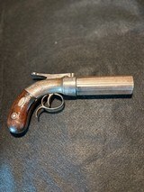 Engraved Stocking & Co. 28 GA Single Action Pepperbox Percussion Revolver - 5 of 18