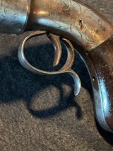 Engraved Stocking & Co. 28 GA Single Action Pepperbox Percussion Revolver - 12 of 18