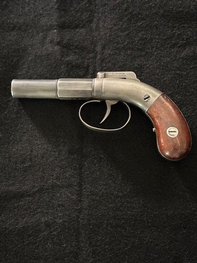 Very Rare Antique Allen & Wheelock .36 cal Bar Hammer No 9 pistol