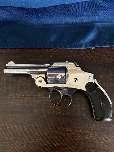 Nice condition Antique Smith & Wesson 3rd model hammerless .38S&W revolver.